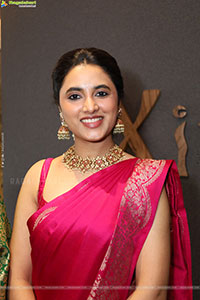 Priyanka Mohan at Xiti Weaves Wedding Collections Launch