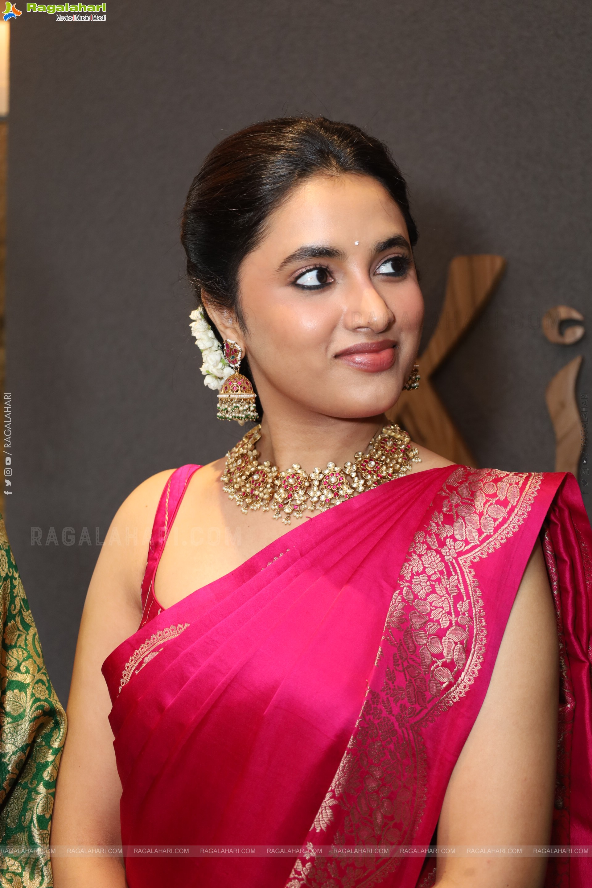 Priyanka Mohan at Xiti Weaves Wedding Collections Launch, HD Gallery