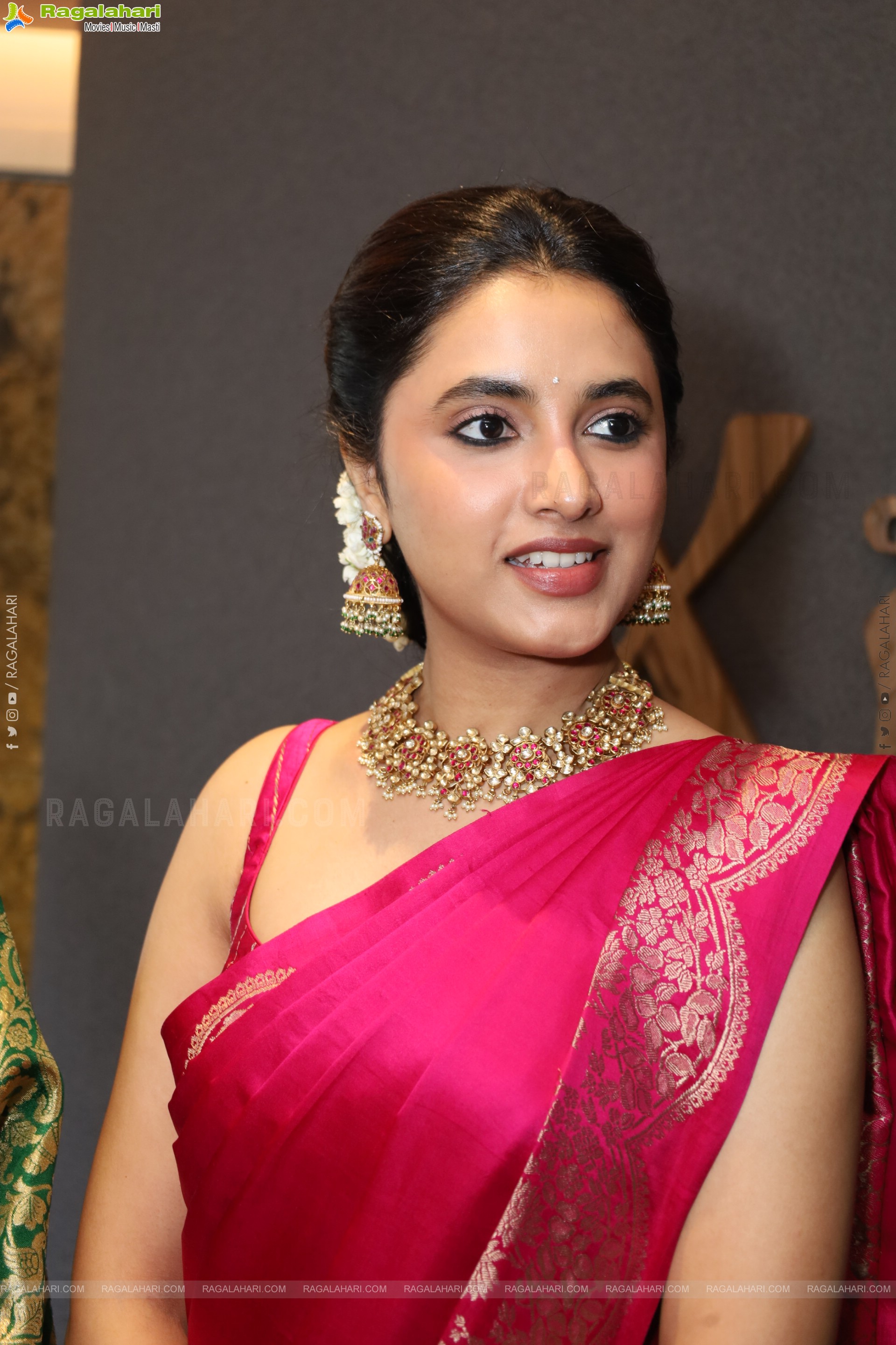 Priyanka Mohan at Xiti Weaves Wedding Collections Launch, HD Gallery