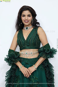 Urmila Chauhan stills in Green Designer Lehenga Choli