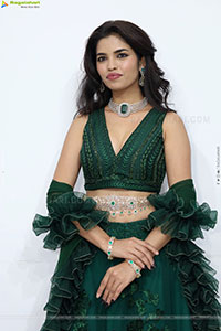 Urmila Chauhan stills in Green Designer Lehenga Choli