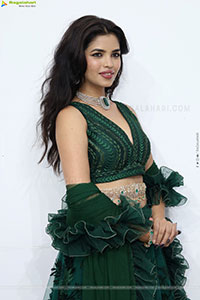 Urmila Chauhan stills in Green Designer Lehenga Choli