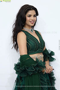 Urmila Chauhan stills in Green Designer Lehenga Choli