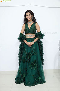 Urmila Chauhan stills in Green Designer Lehenga Choli