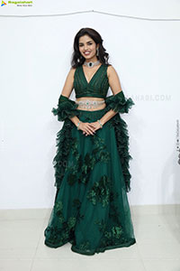 Urmila Chauhan stills in Green Designer Lehenga Choli