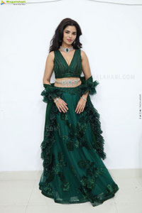 Urmila Chauhan stills in Green Designer Lehenga Choli