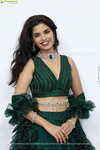 Urmila Chauhan stills in Green Designer Lehenga Choli