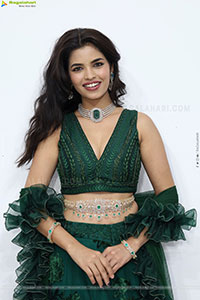 Urmila Chauhan stills in Green Designer Lehenga Choli