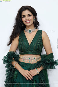 Urmila Chauhan stills in Green Designer Lehenga Choli