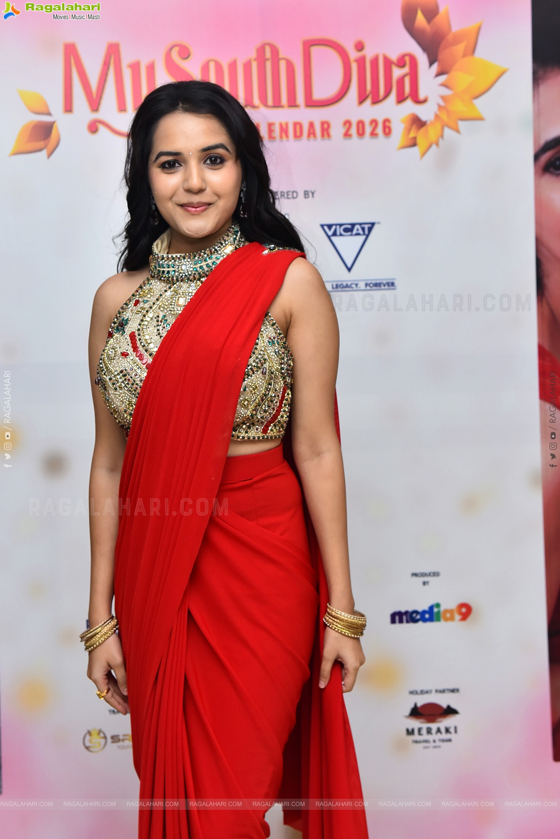 Aishwarya Salvi at My South Diva Calendar 2026 Launch, HD Gallery