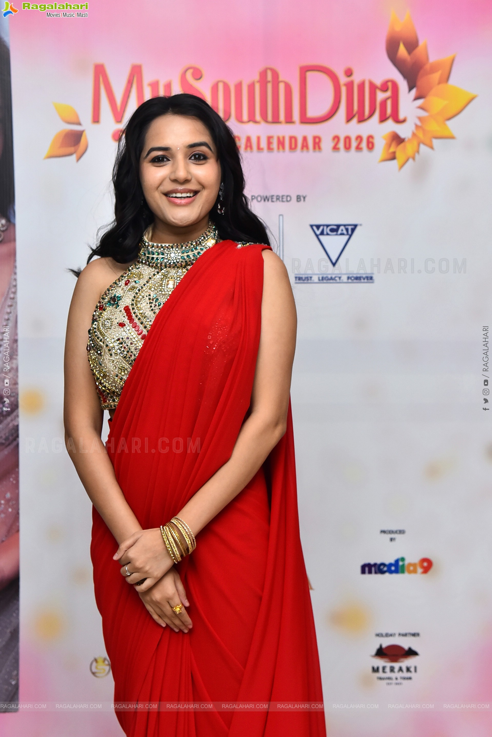 Aishwarya Salvi at My South Diva Calendar 2026 Launch, HD Gallery