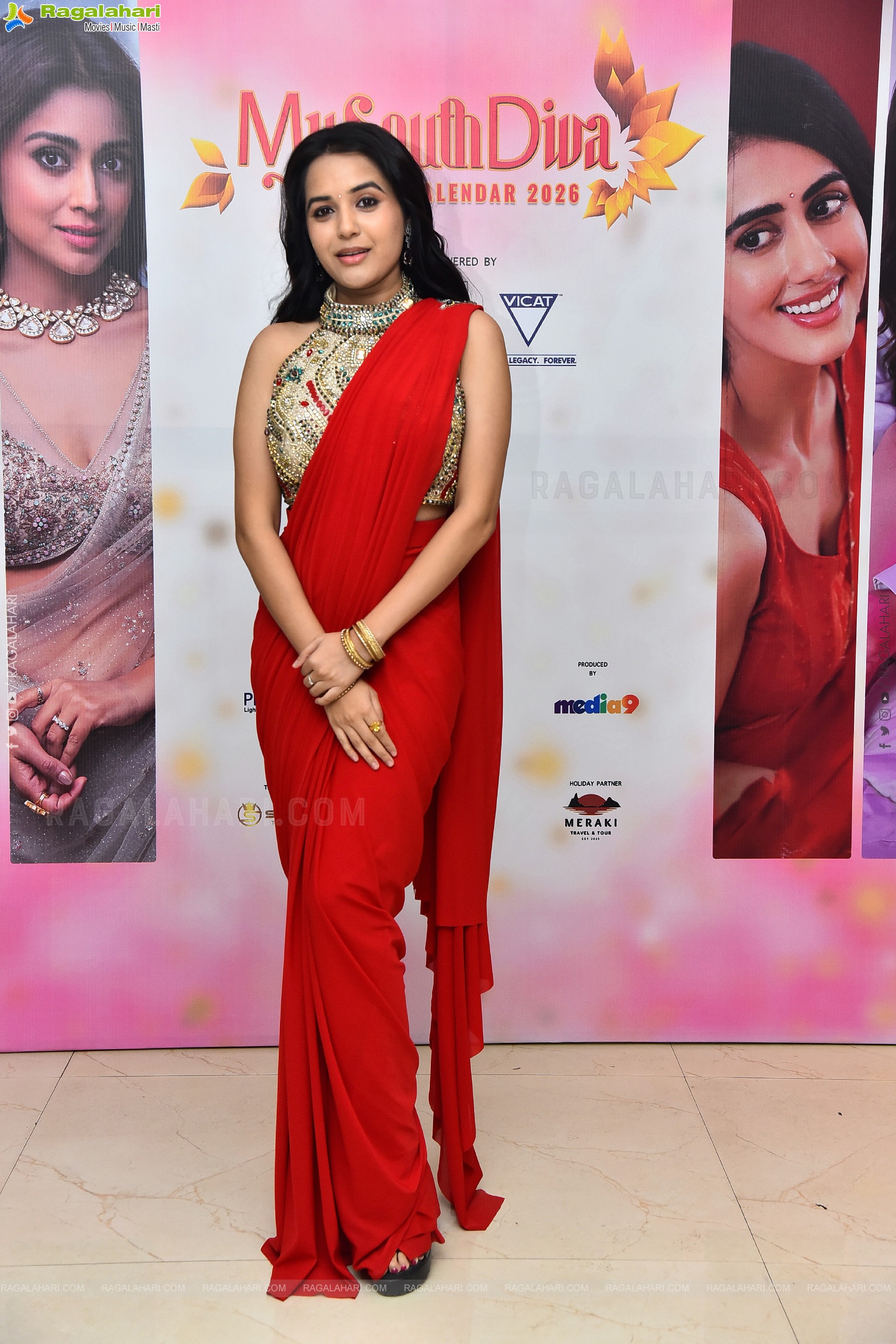 Aishwarya Salvi at My South Diva Calendar 2026 Launch, HD Gallery