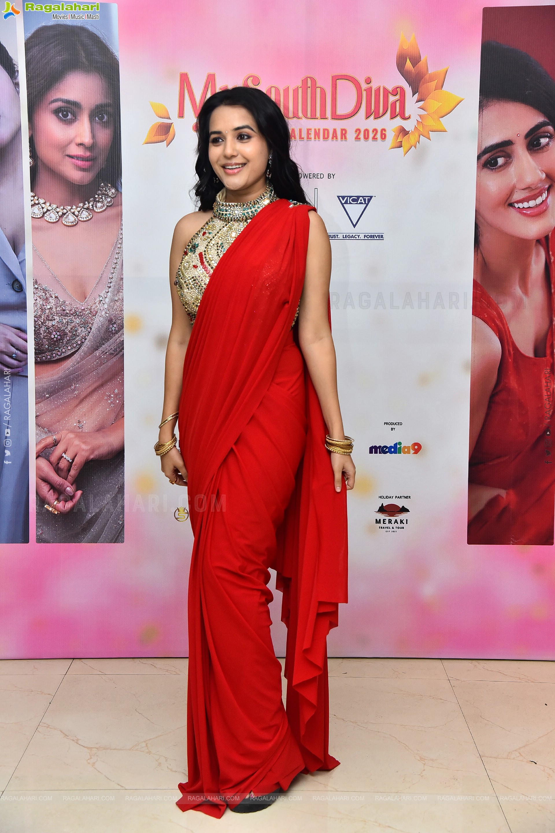 Aishwarya Salvi at My South Diva Calendar 2026 Launch, HD Gallery