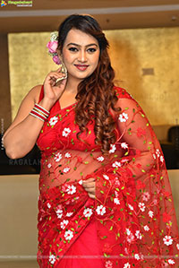 Ester Noronha at Amaravathiki Aahwanam Pre Release