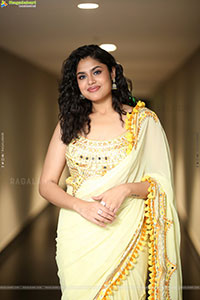 Faria Abdullah at Gaayapadda Simham Traiser Launch