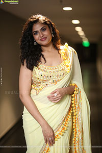 Faria Abdullah at Gaayapadda Simham Traiser Launch