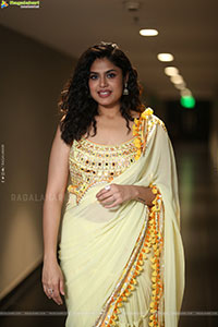 Faria Abdullah at Gaayapadda Simham Traiser Launch