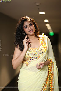 Faria Abdullah at Gaayapadda Simham Traiser Launch