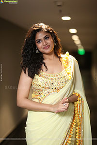 Faria Abdullah at Gaayapadda Simham Traiser Launch
