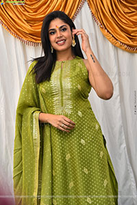 Faria Abdullah Glam stills at Satyadev's New Movie Launch