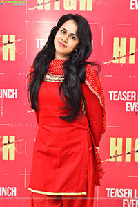 Pallavi Dora at HIGH Movie Teaser Launch Event