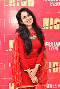 Pallavi Dora at HIGH Movie Teaser Launch Event