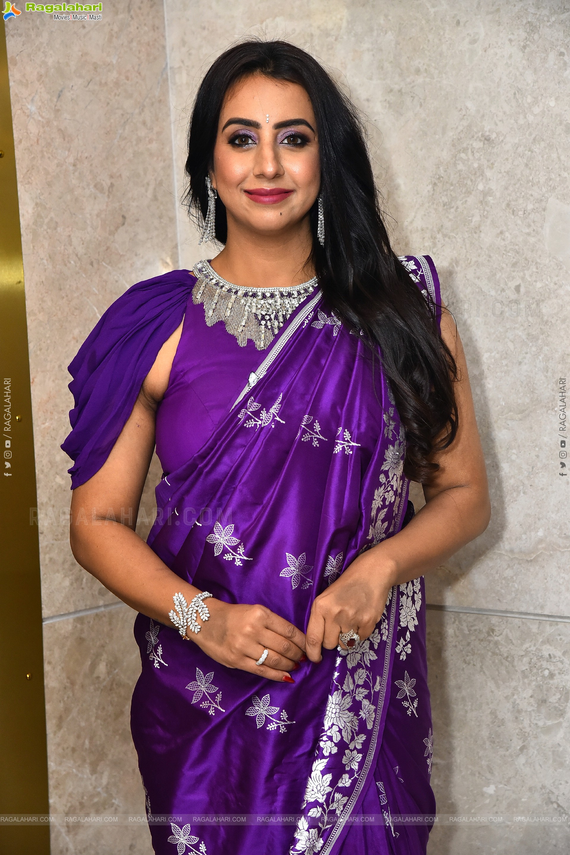 Sanjana Galrani at Amaravathiki Aahwanam Pre Release, HD Gallery