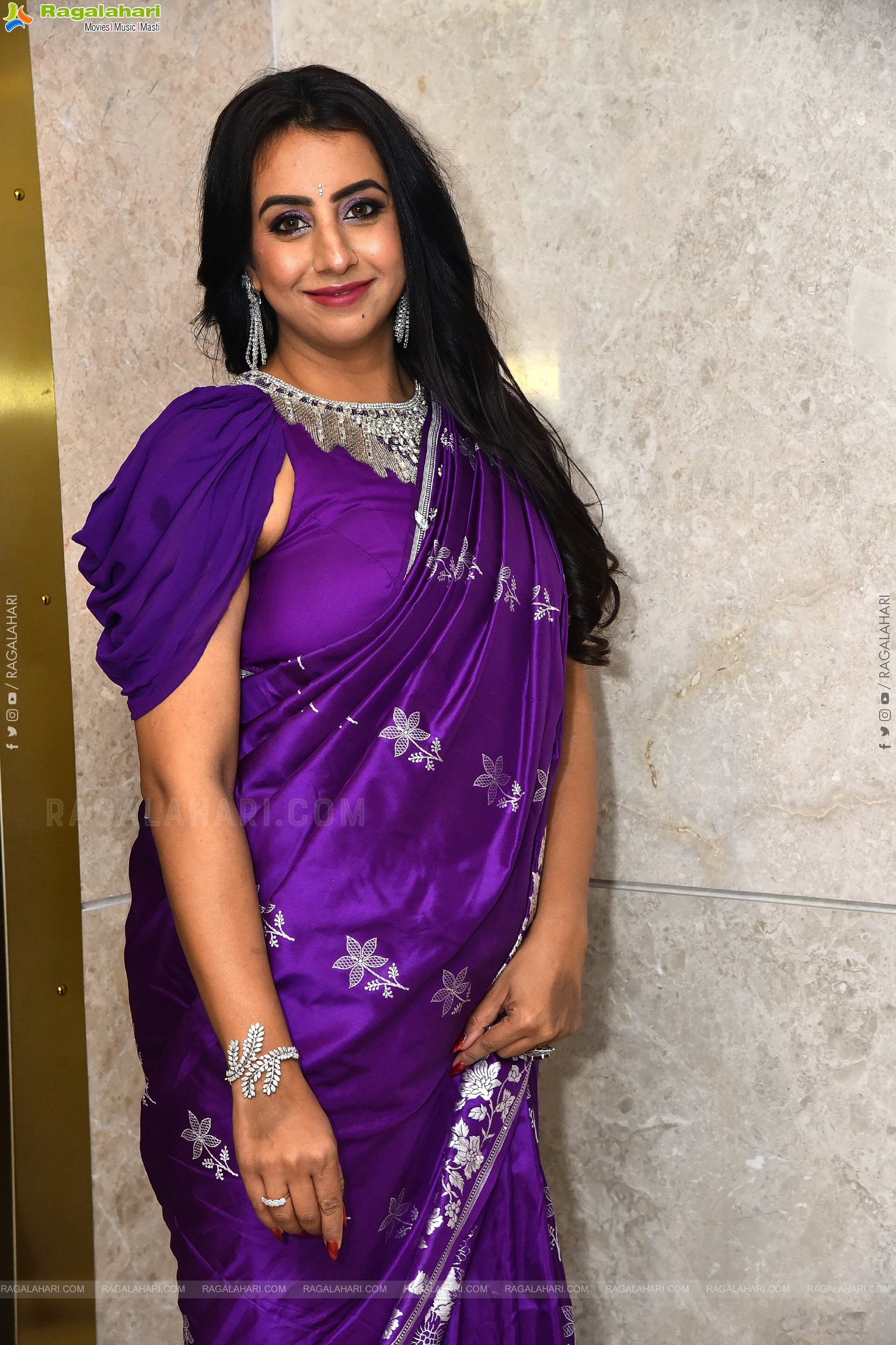 Sanjana Galrani at Amaravathiki Aahwanam Pre Release, HD Gallery