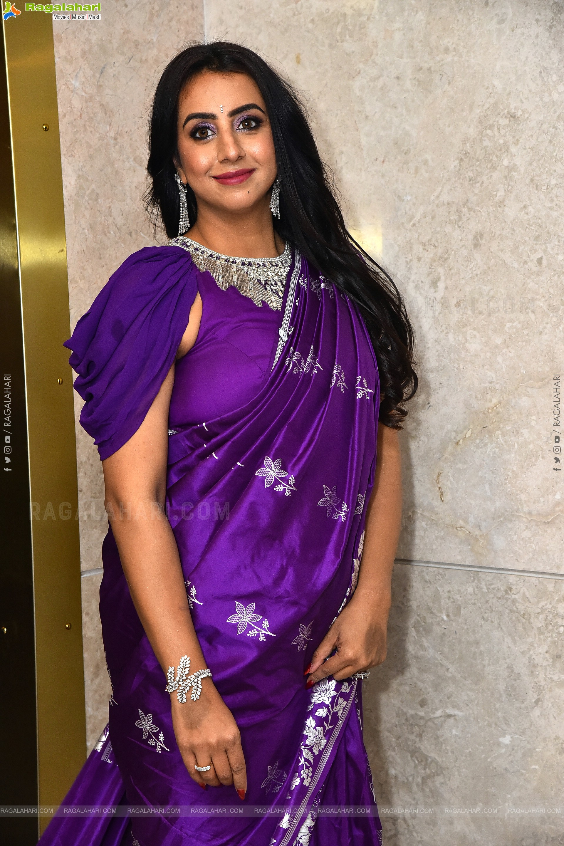 Sanjana Galrani at Amaravathiki Aahwanam Pre Release, HD Gallery