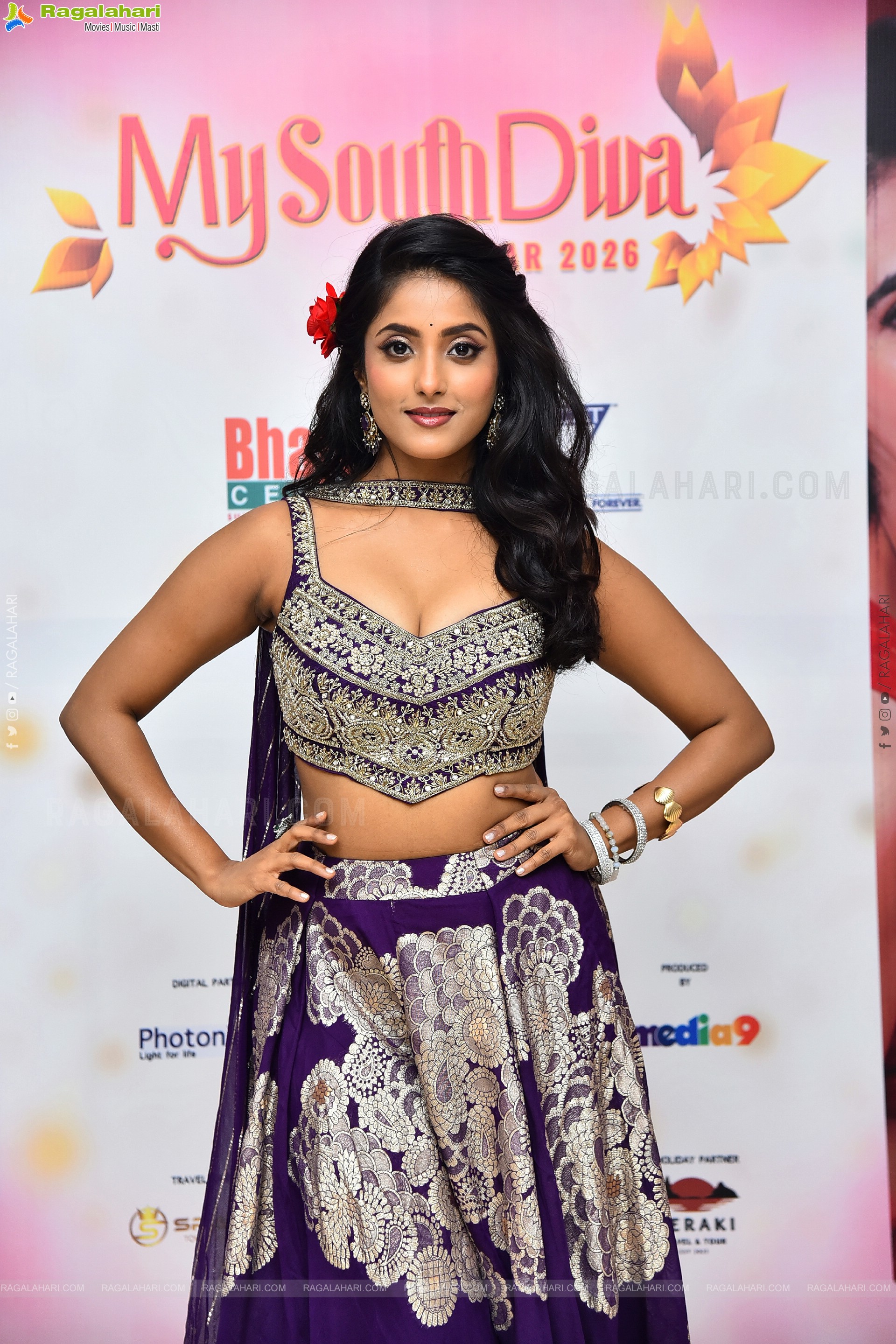Ulka Gupta at My South Diva Calendar 2026 Launch, HD Gallery