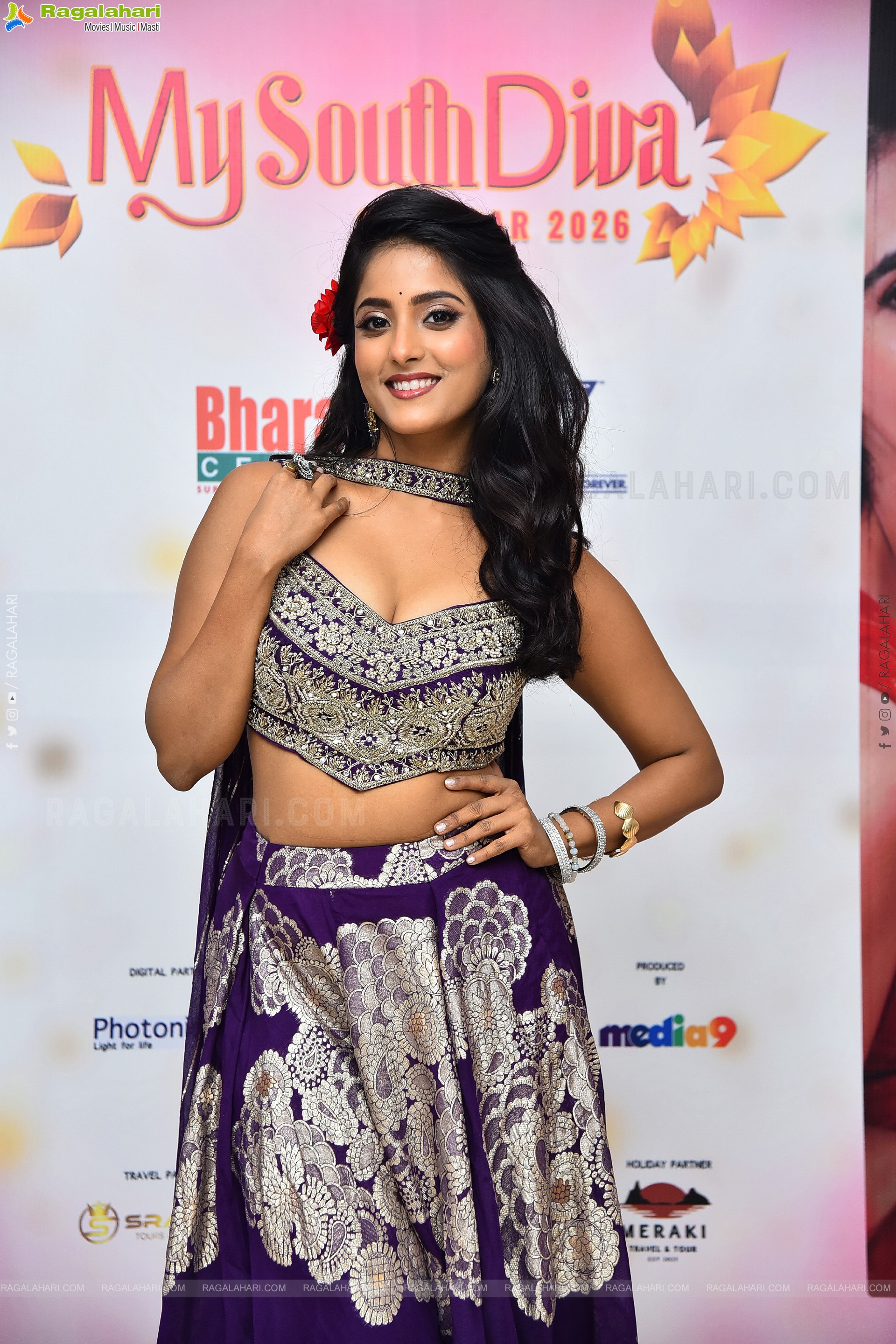 Ulka Gupta at My South Diva Calendar 2026 Launch, HD Gallery