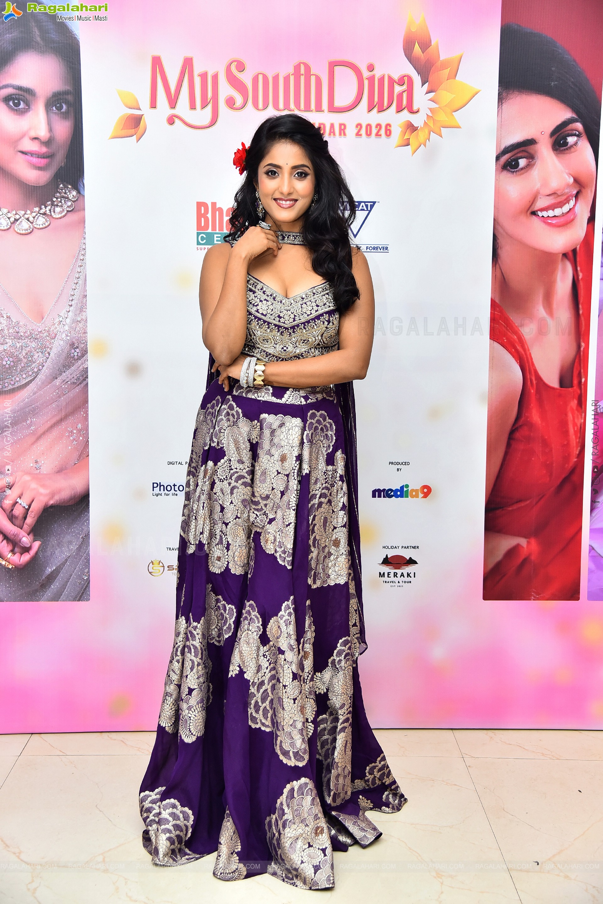 Ulka Gupta at My South Diva Calendar 2026 Launch, HD Gallery