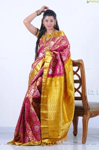 Beautiful Kushik in Saree