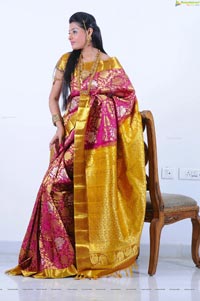 Beautiful Kushik in Saree