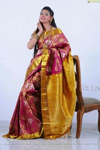 Beautiful Kushik in Saree