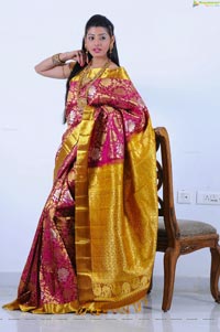 Beautiful Kushik in Saree