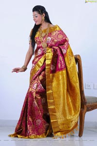 Beautiful Kushik in Saree