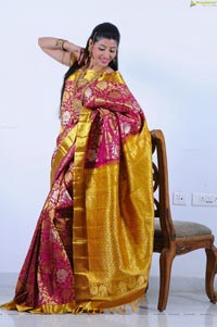 Beautiful Kushik in Saree