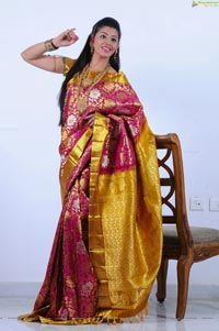 Beautiful Kushik in Saree