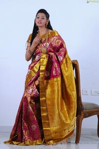 Beautiful Kushik in Saree