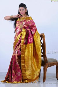 Beautiful Kushik in Saree