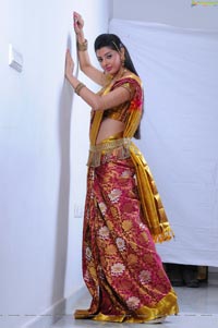 Beautiful Kushik in Saree