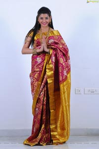 Beautiful Kushik in Saree