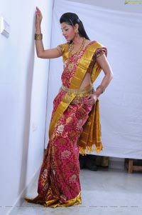 Beautiful Kushik in Saree