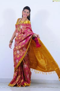 Beautiful Kushik in Saree