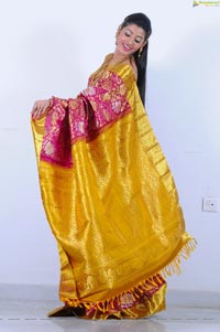 Beautiful Kushik in Saree