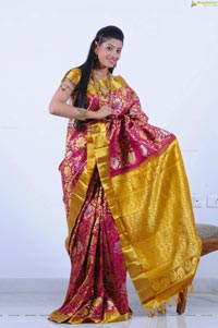 Beautiful Kushik in Saree