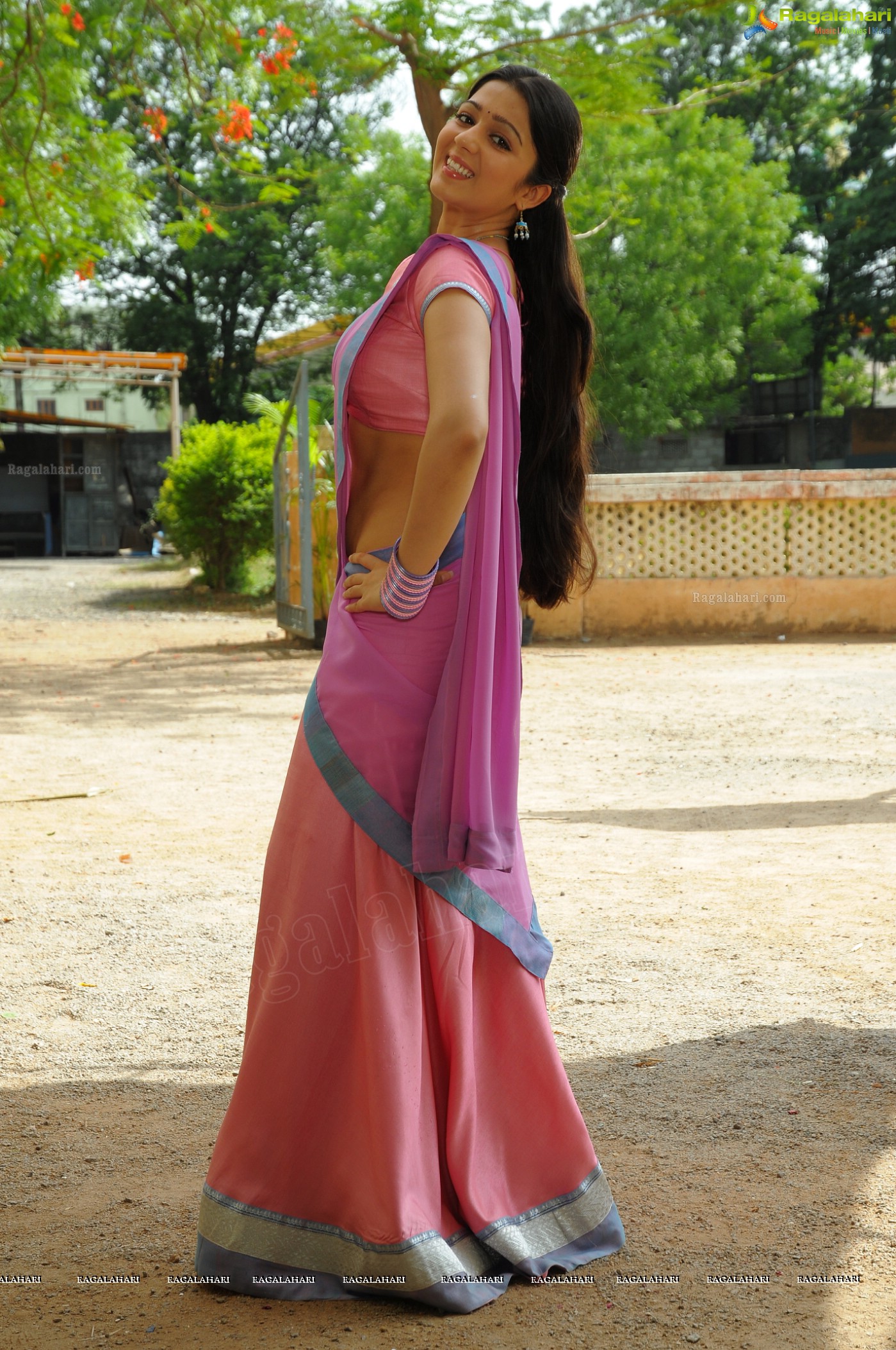 Charmi in Pink Saree, Photo Gallery, Images