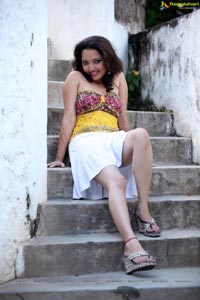 Arya Rao in White Skirt