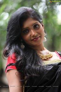 Chamundi in Black Saree